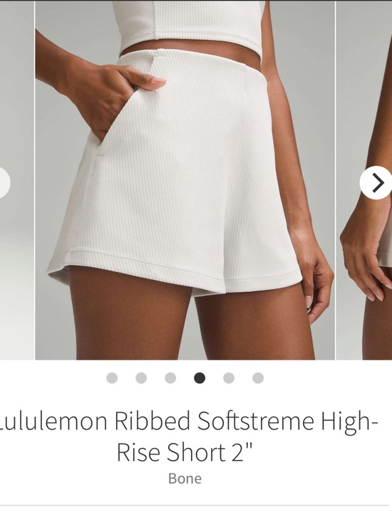 Pants - Lululemon Ribbed Softstreme HR Shorts